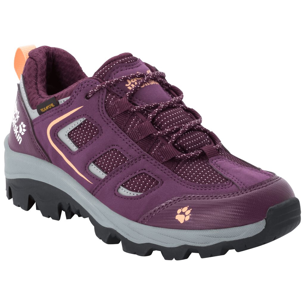 Jack Wolfskin VOJO TEXAPORE LOW Gyerek Túracipő Lila/Korall - MHZPON-035